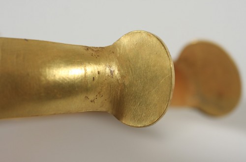 Detail of one of the bracelets